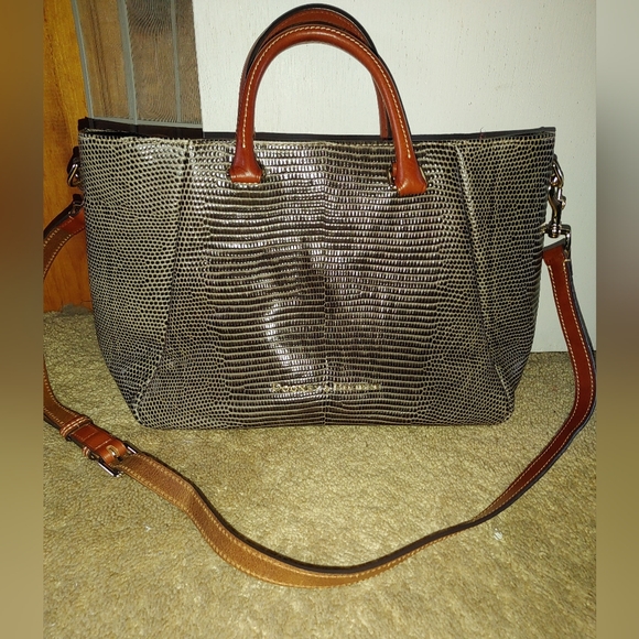 Dooney & Bourke Embossed Lizard Bag - Picture 3 of 15